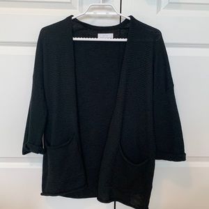 OAK + FORT OPEN KNIT CARDIGAN SIZE XS